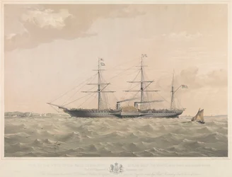 Statek parowy "Orinoco" należący do Królewskiej Zachodnioindyjskiej Kompanii Pocztowej