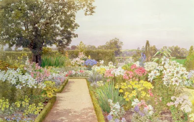 Rabatka lilii w Great Tangley Manor, Surrey