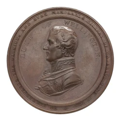 Medal upamiętniający Wellingtona i Blüchera w Waterloo, 1815 (brąz)