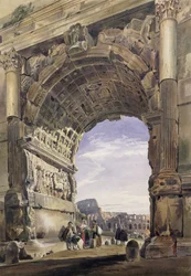 Łuk Tytusa, Rzym, 1842