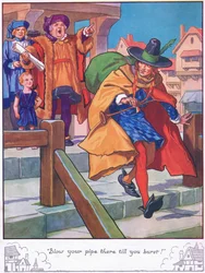 "Wydmuchuj fajkę, aż pękniesz!" (kolorowa litografia)