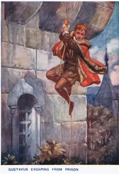 Gustavus uciekający z więzienia
