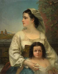 Włoska Matka i Dziecko