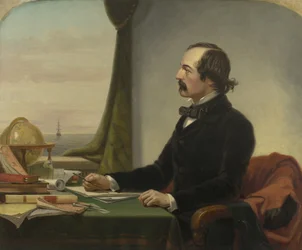 Portret Elisha Kent Kane (1820-57) (olej na płótnie)