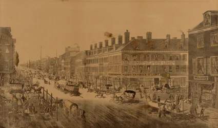 Broadway, Nowy Jork, 1836 r. (przedstawiający Webb