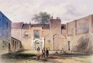 Wejście do więzienia Tothill Fields, 1850