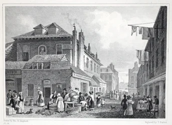 Hungerford Market, Strand, z "London and it