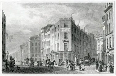 Piccadilly, od Coventry Street, 1830