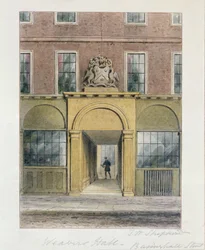 Wejście do Weavers Hall, 1854