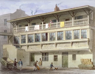 The White Bear Inn na Piccadilly, Westminster, Londyn, 1856 r.