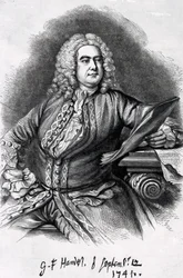 George Frederick Handel, 1749 (mezzotinta)