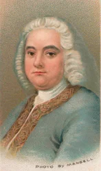 George Frideric Handel 1685-1759, brytyjski kompozytor urodzony w Niemczech, 1911