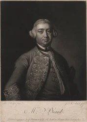 Pan Beard, wyryty przez Jamesa McArdella (ok. 1729-65), 1764 (mezzotinta)