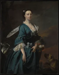 Pani John Wendt, ok. 1745 (olej na płótnie)