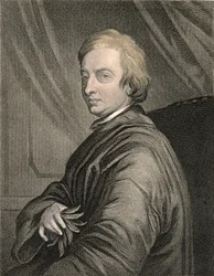 Portret Johna Drydena (1631-1700), rytowany przez Charlesa Edwarda Wagstaffa (ur. 1808), wydany przez Williama Mackenzie