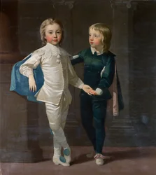Sir Edward Hulse, 3. baronet, i jego brat Samuel Hulse, około 1758