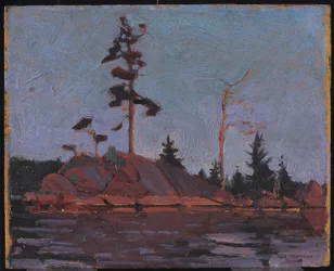 Park Algonquin, 1916 (olej na płycie kompozytowej z drewna celulozowego)