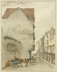 Back Street, patrząc na południe (akwarela na papierze)