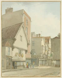 Peter Street i Mary-le-Port Street (akwarela na ołówku na papierze)