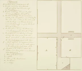 Plan 46 Baldwin Street (pióro i atrament na papierze)