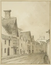 Temple Back (ołówek i akwarela na papierze)