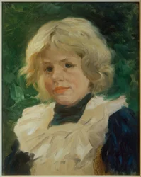 Portret blond dziewczyny