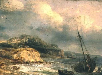 Scena przybrzeżna