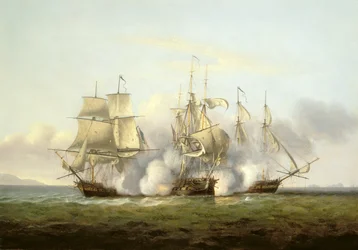 HMS Gore w walce z francuskimi brygami „Palinure” i „Pilade”