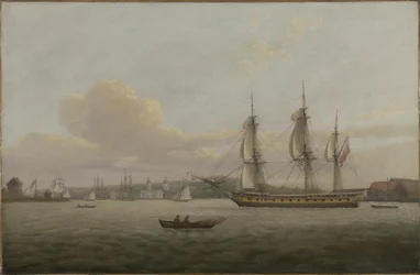 HMS "Pomone" u wybrzeży Greenwich