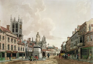 The Market Place, Hull, patrząc na północ