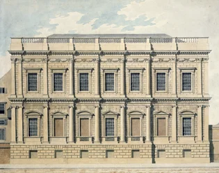 Widok Domu Bankietowego w Whitehall, Westminster, ok. 1790