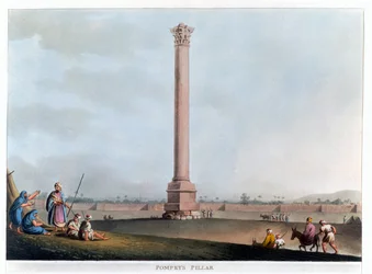 Słup Pompejusza, Aleksandria, Egipt, 1802