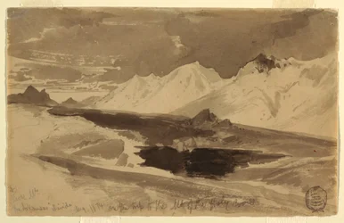 Rysunek, The Arkansas Divide, sierpień 1874 r.