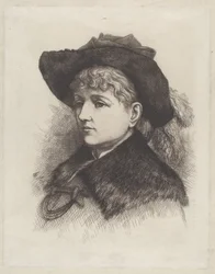 Portret żony artysty, Sarah Edwards Nast