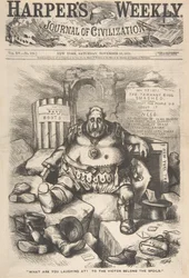 Z czego się śmiejesz Do zwycięzcy należą łupy z Tygodnia Harpera..., 25 listopada 1871 r.