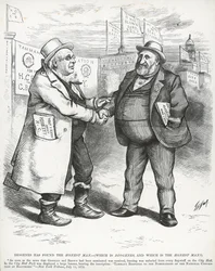 William „Boss” Tweed i Horace Greeley, z „Harper