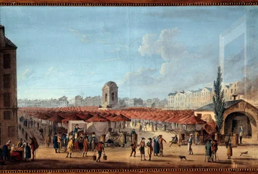 Marsz Niewiniątek w Paryżu Obraz Thomasa Naudeta (1778-1810) 1789 Musee Carnavalet, Paryż