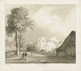 Colton Church: rysunek w sepii