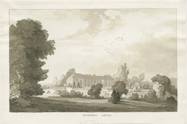 Eccleshall - „Zamek”: rysunek w sepii