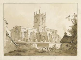Kościół Gnosalla: rysunek płukania, 1838