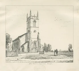 Needwood - "Nowy Kościół": rysunek piórem, 1837
