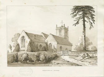 Kościół Szeryfa: rysunek w odcieniu sepii, bd [?1838] (rysunek)