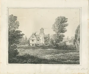 Standon Hall: rysunek piórkiem i tuszem, nd [?połowa XIX wieku] (rysunek)
