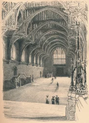 Wnętrze Sali Westminsterskiej, Pałac Westminsterski, 1902