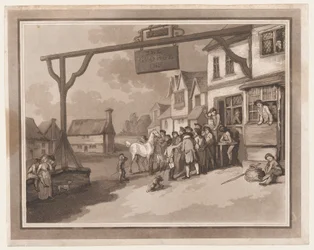 Crawley Wycieczka do Brighthelmstone, 1 czerwca 1790., 1 czerwca 1790. Twórcy: Thomas Rowlandson, Samuel Alken.