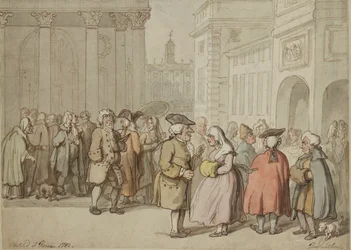 Grupa naszkicowana w Rzymie, 1770-1820