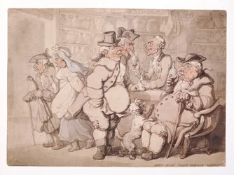 „Włoski magazyn-Haymarket Barto Valle”, City of Westminster, Londyn, przed 1827 r.