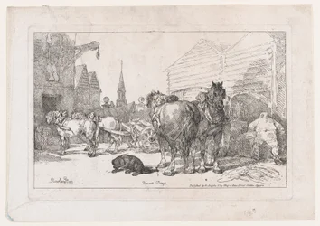 Brewers Drays, z „Nowej księgi koni i powozów”, 1784., 1784.