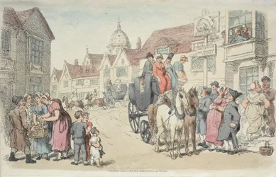 Dolphins Inn: Greenwich i Woolwich Coaches, 1816.