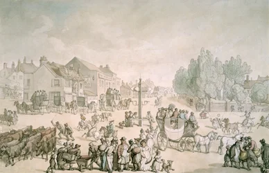 Słoń i zamek, Southwark, Londyn, c1805-c1820